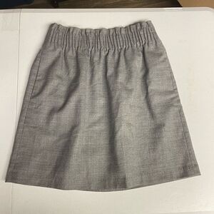 J crew Gray Paper bag skirt size 0 wool blend women’s